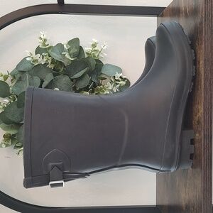 Women's Black Rain Boots by A New Day Size 7